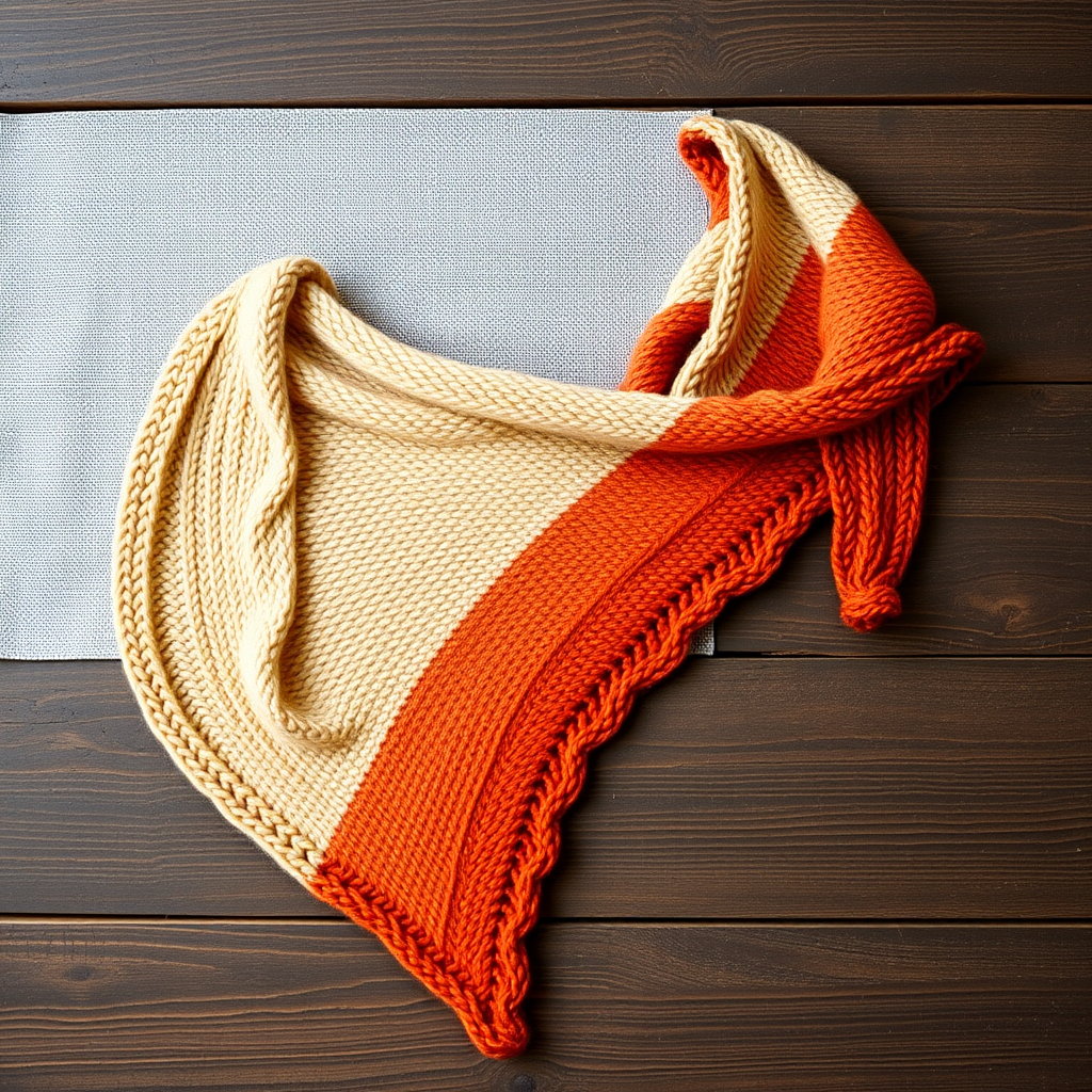 Drifting Dune Asymmetrical Shawl Free Pattern – Knit a Desert Mirage Wrap