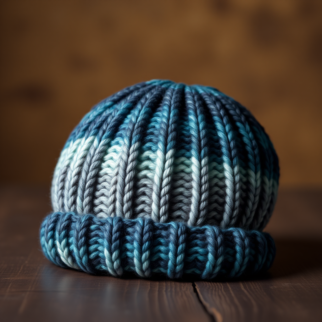 The Juneau Blues Beanie: A Free Knitting Pattern for a Textured, Color-Blocked Slouchy Hat