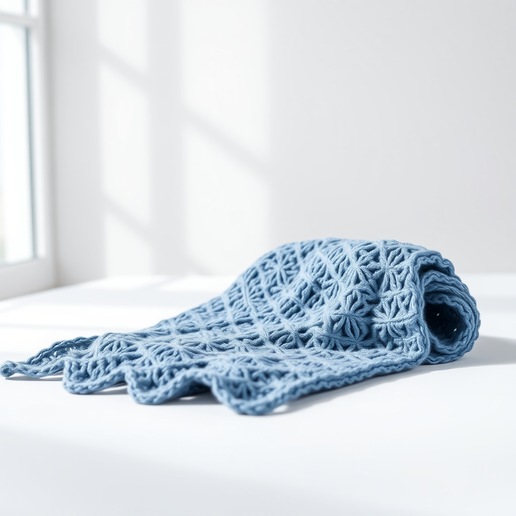 Diamond Lace Stitch Crochet Shawl Pattern