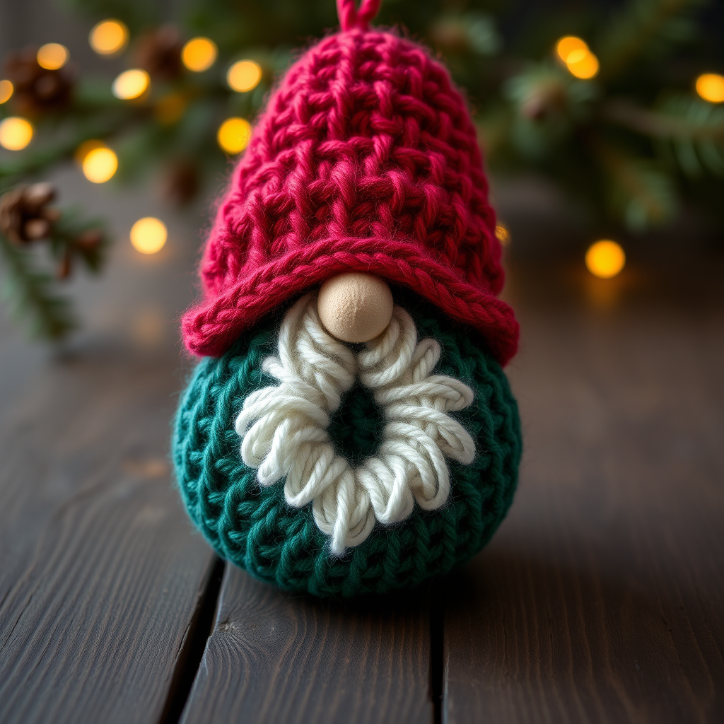 Whimsical Woodland Gnome Ornaments Free Pattern – Knit a Forest of Tiny Friends