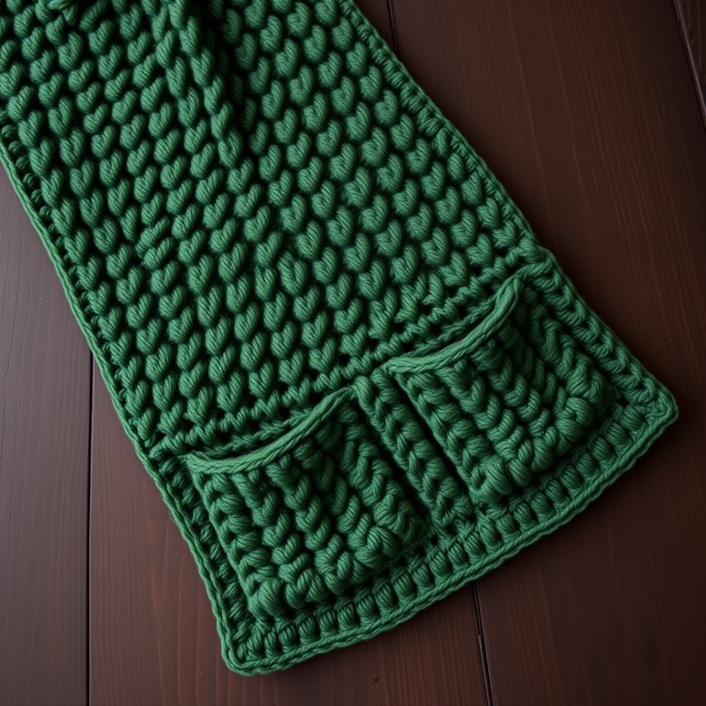 Whispering Pines Pocket Wrap Free Crochet Pattern