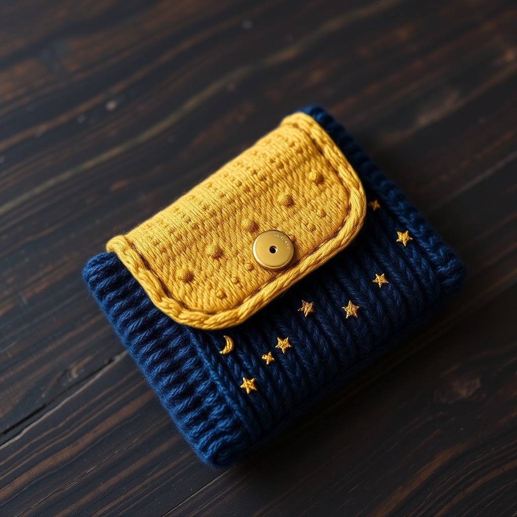 Mystic Moonlight Gift Card Cozy Free Pattern – A Celestial Knit Pouch