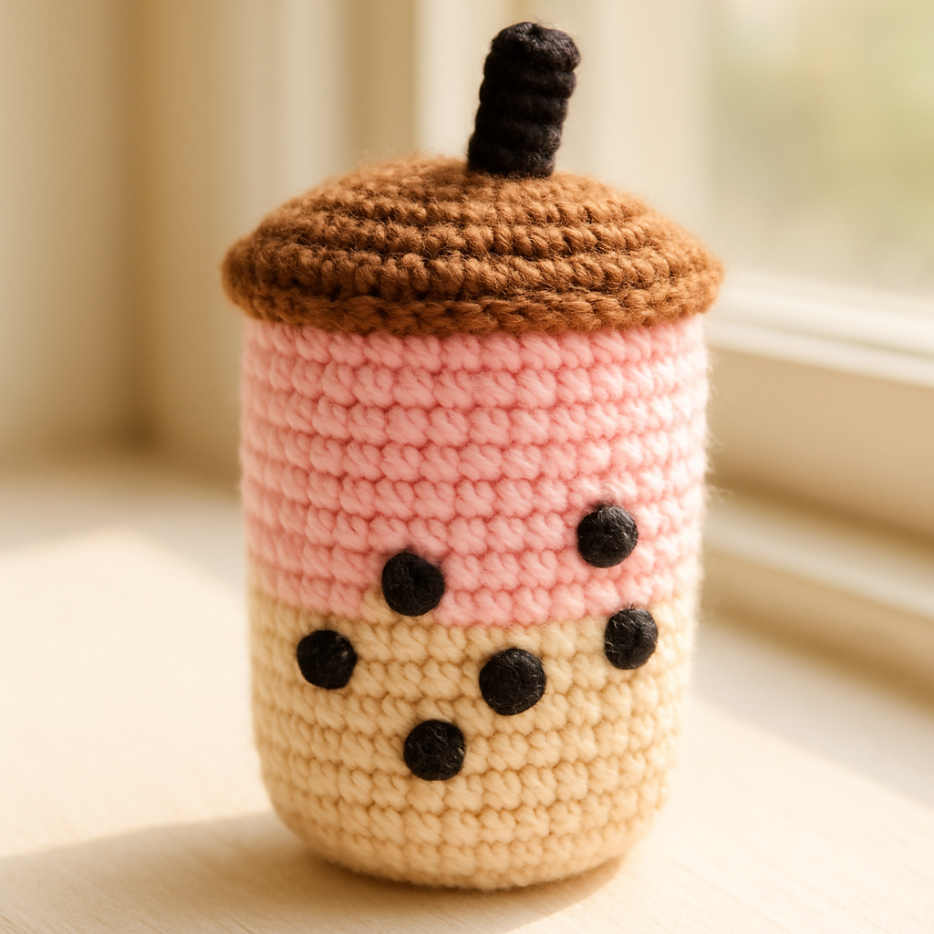 Whimsical Bubble Tea Plush Free Pattern