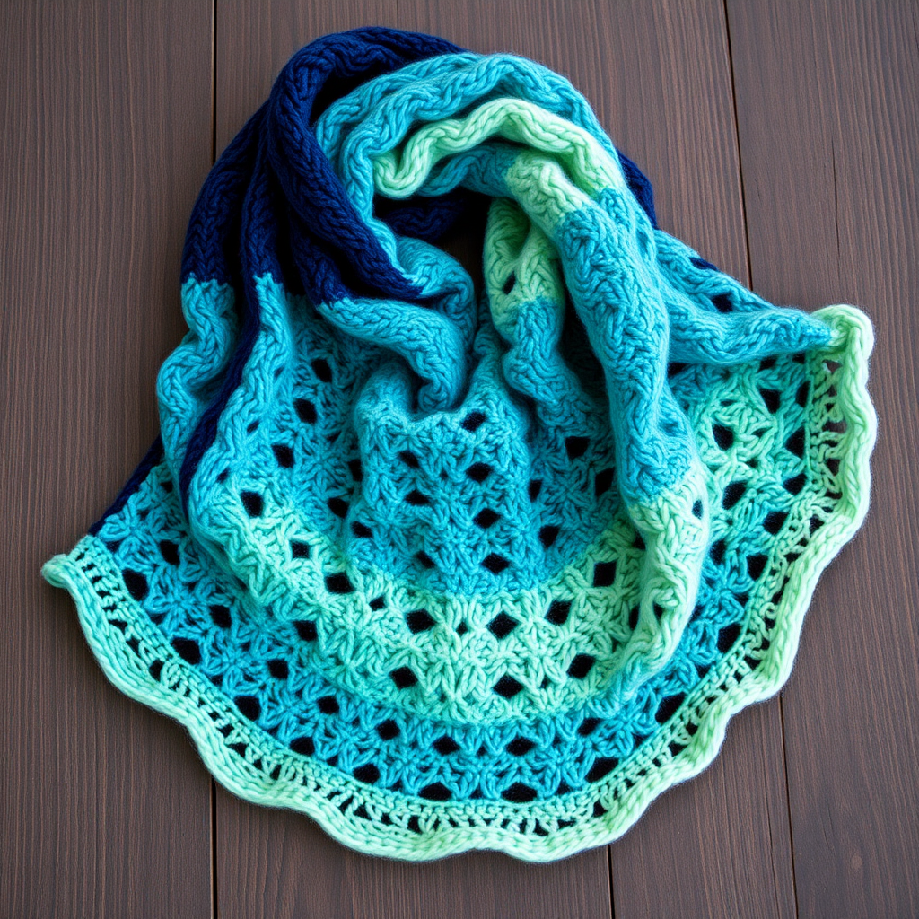 Aurora Borealis Driftwood Scarf Free Pattern – Knit a Shifting Sky Wrap
