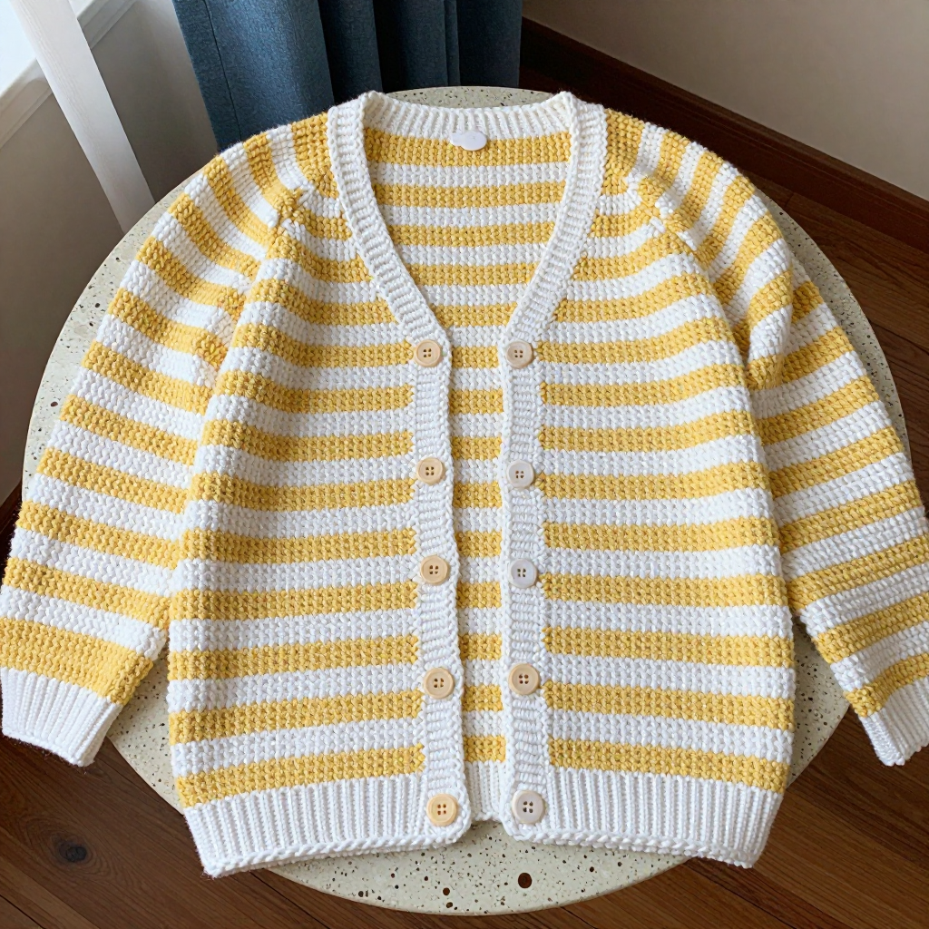 Striped Street Cardigan Free Crochet Pattern