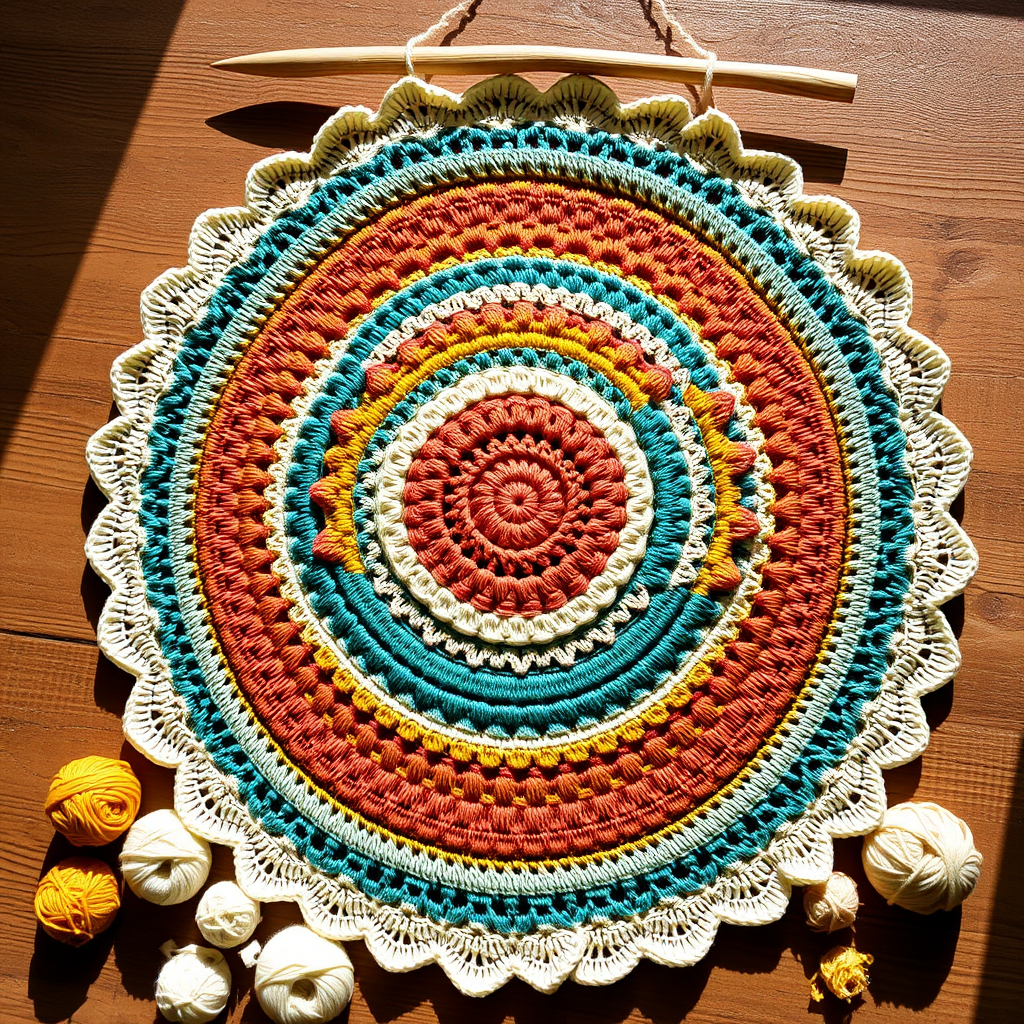 The Bohemian Mandala Wall Hanging Free Pattern