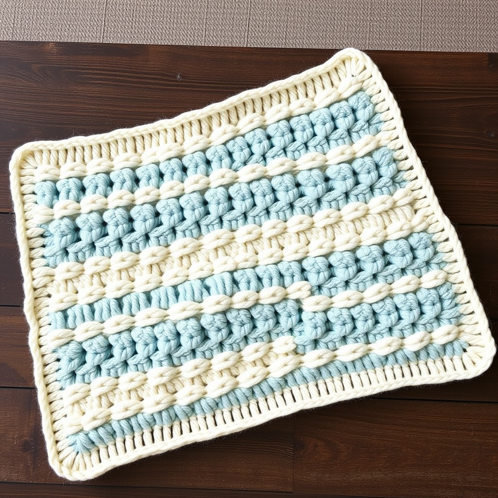 Ocean Lullaby Chunky Crochet Baby Blanket Free Pattern