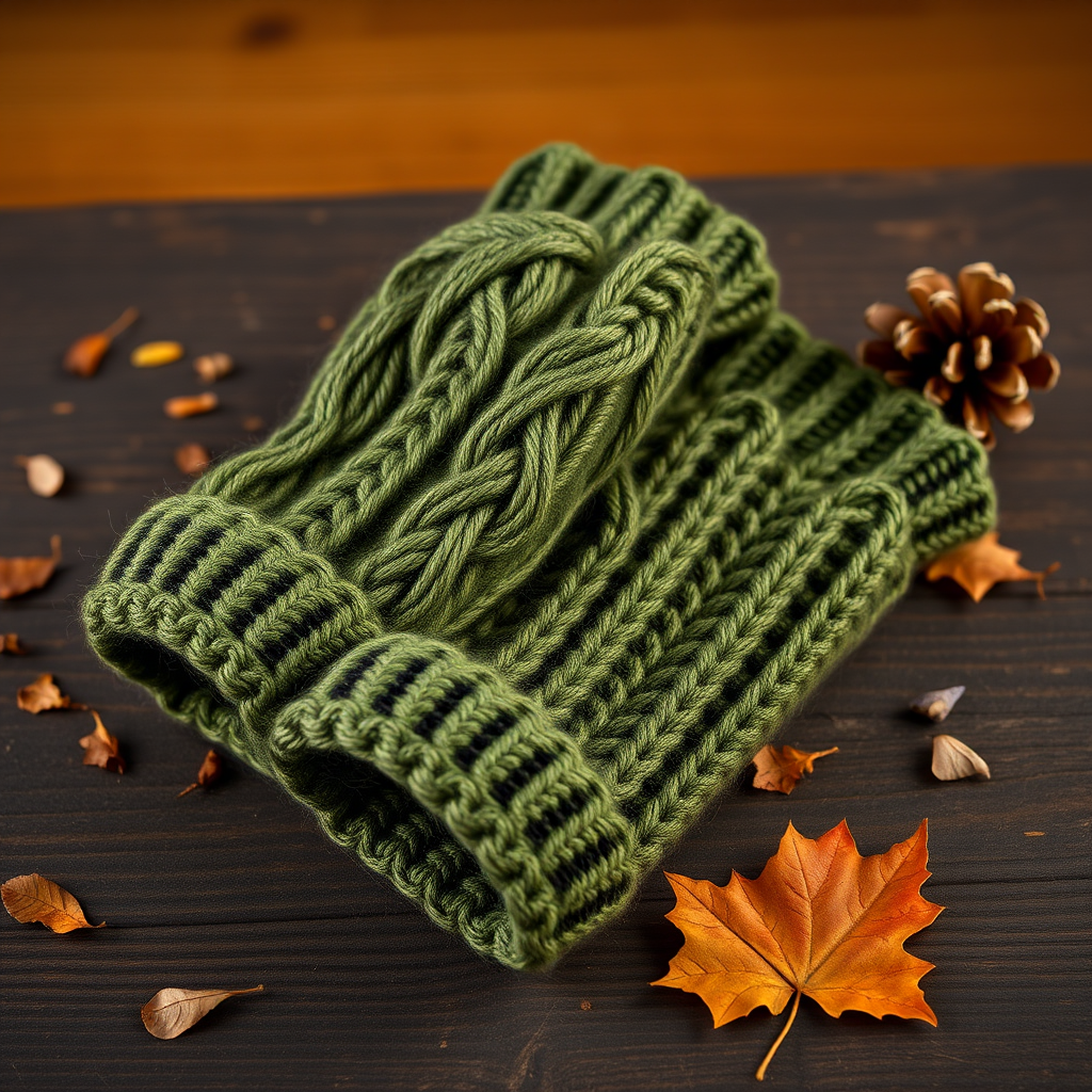 The Emberwood Ridge Fingerless Gloves Free Pattern – Knit a Cozy Forest Floor Texture