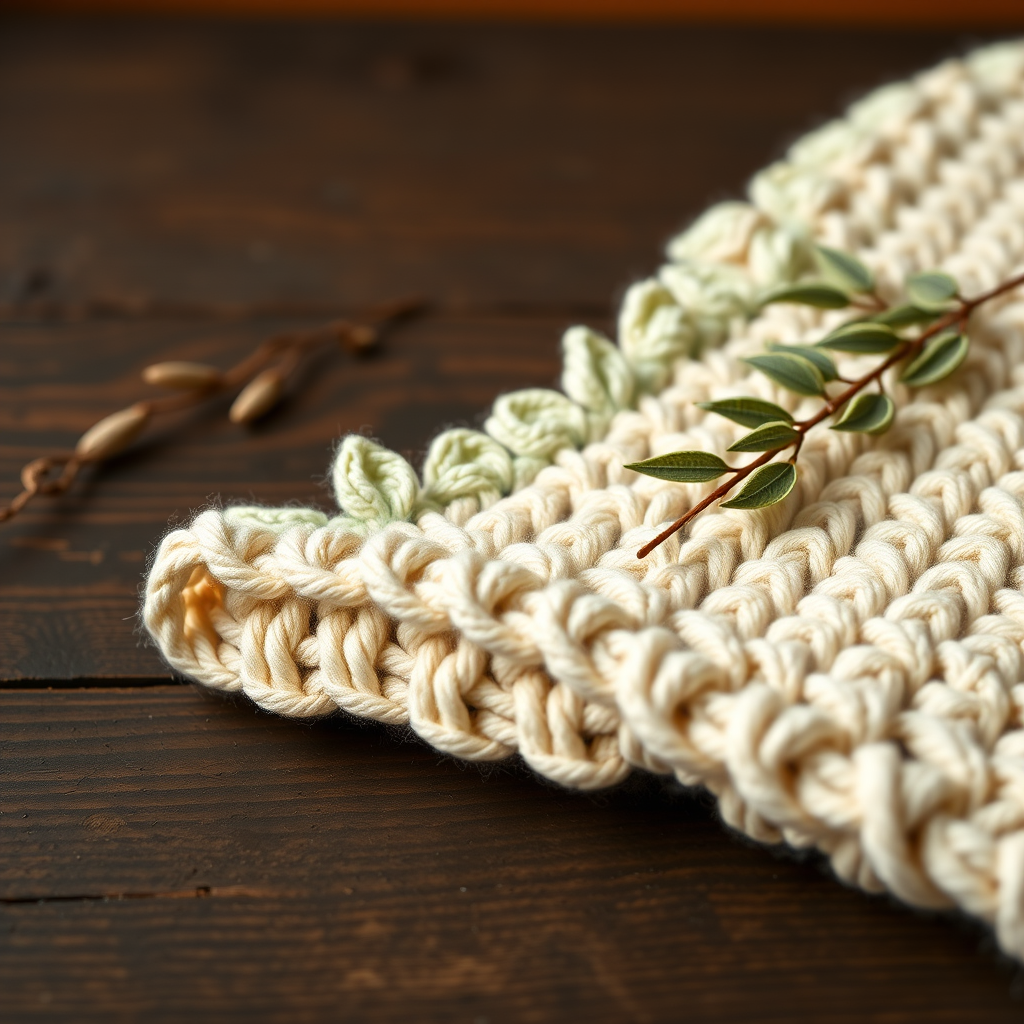 The Whispering Willow Edge: A Free Crochet Pattern for a Textured, Leafy Border