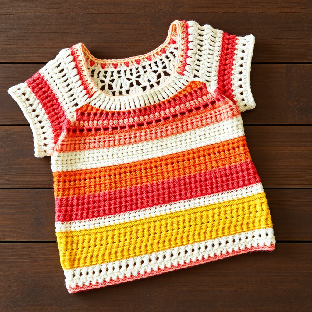 Sunset Horizon Crochet Top Free Pattern