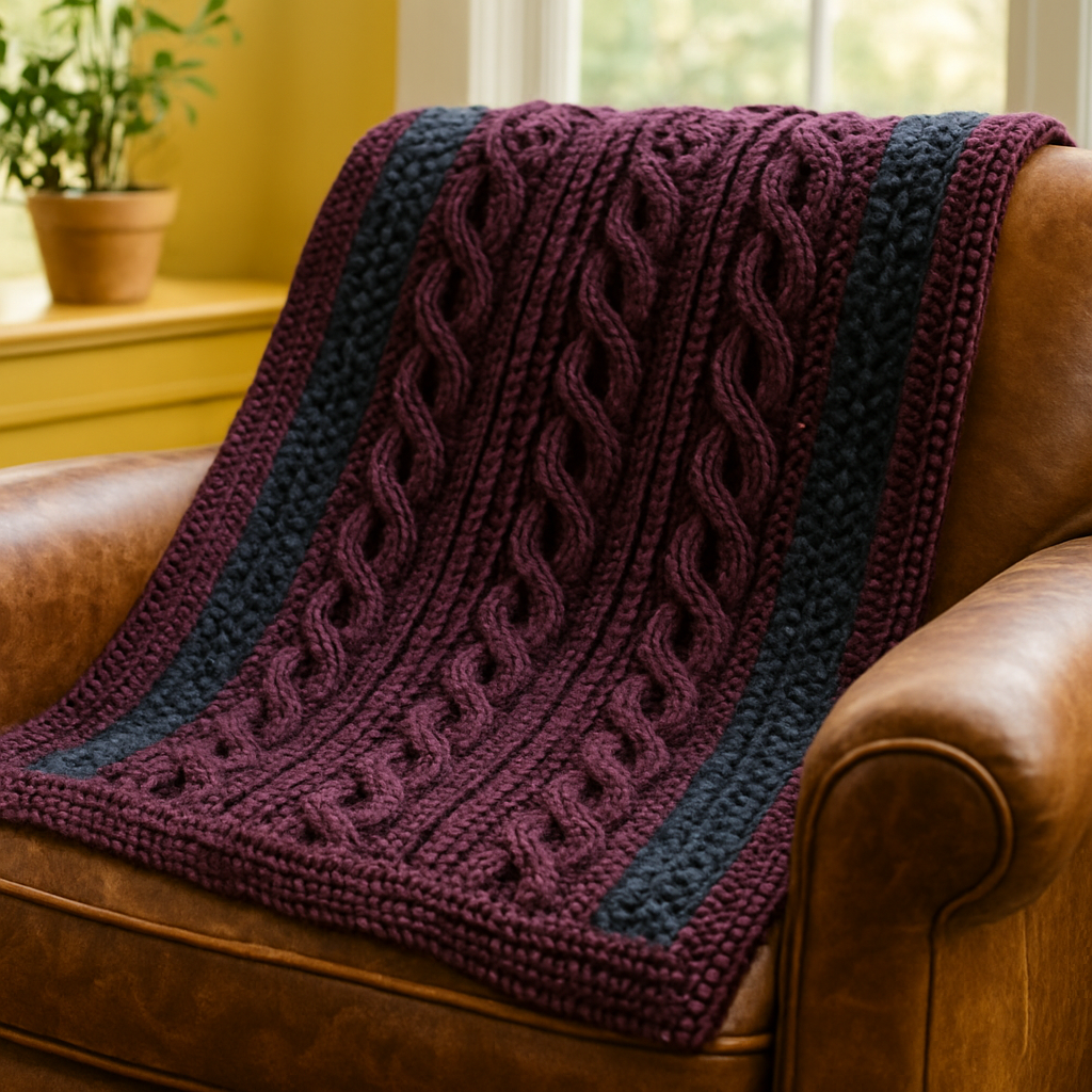 Vintage Retro Moody Baby Blanket with Free Pattern
