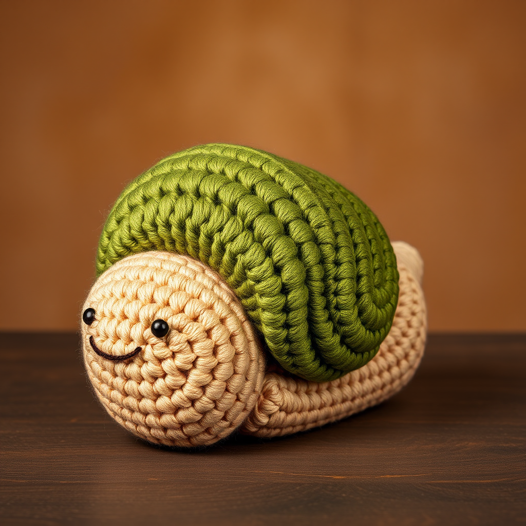 The Whimsical Woodland Snail: A Free Crochet Pattern for a Cozy, Textured Garden Friend