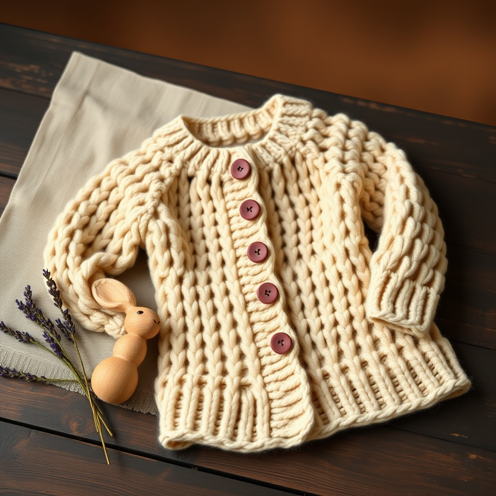 The Willowmere Seed Stitch Baby Cardigan: A Free Pattern for a Heirloom-Quality Knit