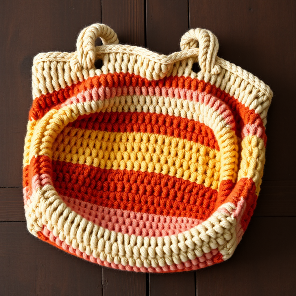 Sunset Dune Market Tote Free Pattern