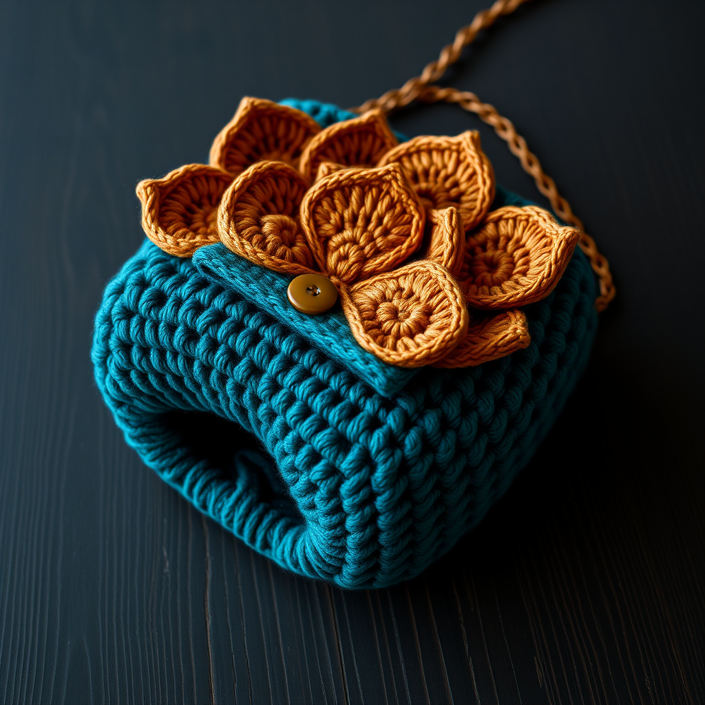 Luminous Lotus Evening Bag Free Crochet Pattern