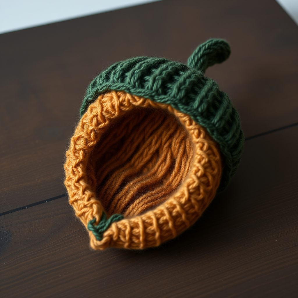 Enchanted Acorn Towel Topper Free Pattern – Knit a Woodland Charm