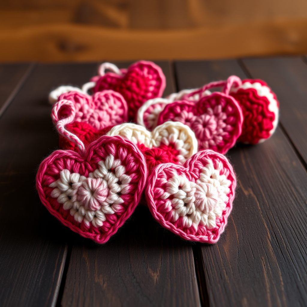 Radiant Granny Heart Garland Free Pattern