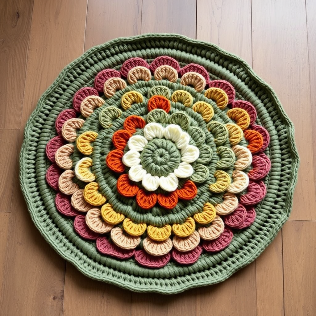 Whispering Prairie Meadow Rug Free Pattern