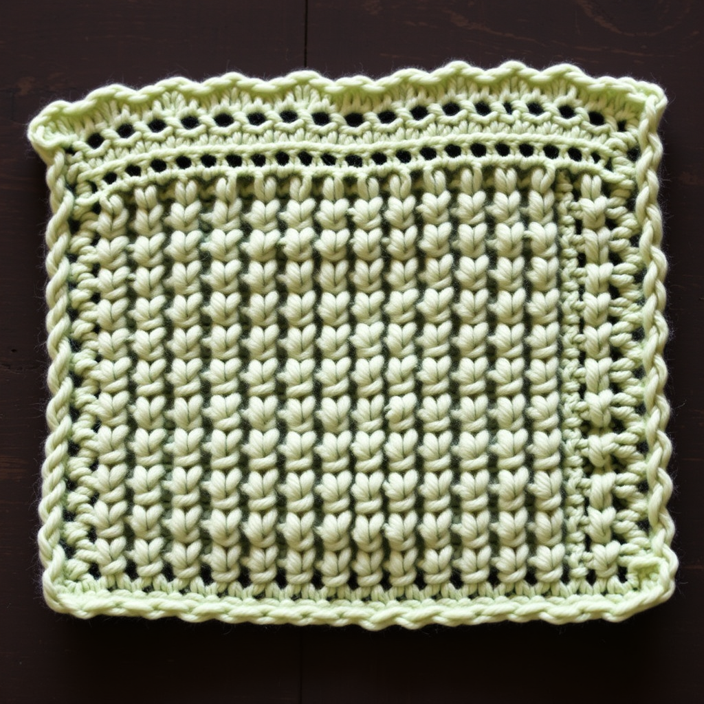 Heirloom Lace Edge Dishcloth Free Pattern – Textured Knit Kitchen Cloth