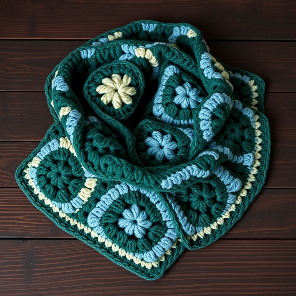 Whispering Pines Crochet Scarf Free Pattern