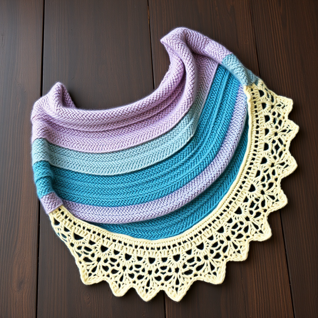 Aurora Drift Wrap Free Pattern