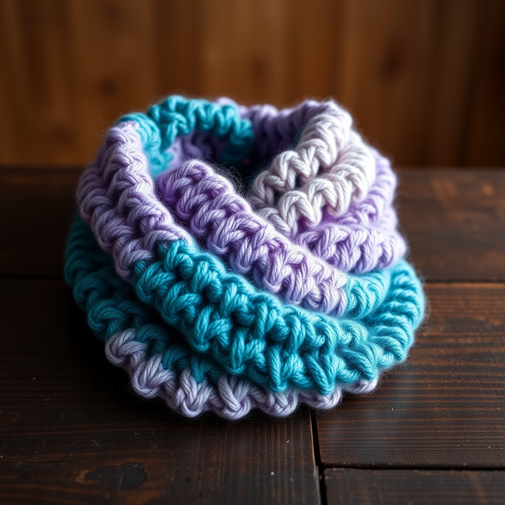 The Aurora Borealis Scarf: A Free Knitting Pattern for a Color-Shifting, Textured Infinity Scarf