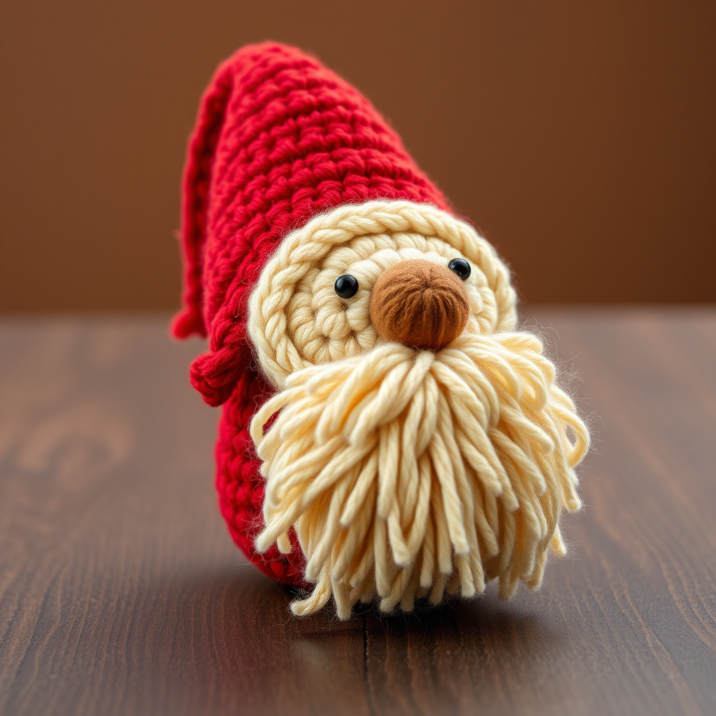 The Jolly Gnome Ornament: A Free Crochet Pattern for a Textured, Heirloom-Quality Christmas Decoration