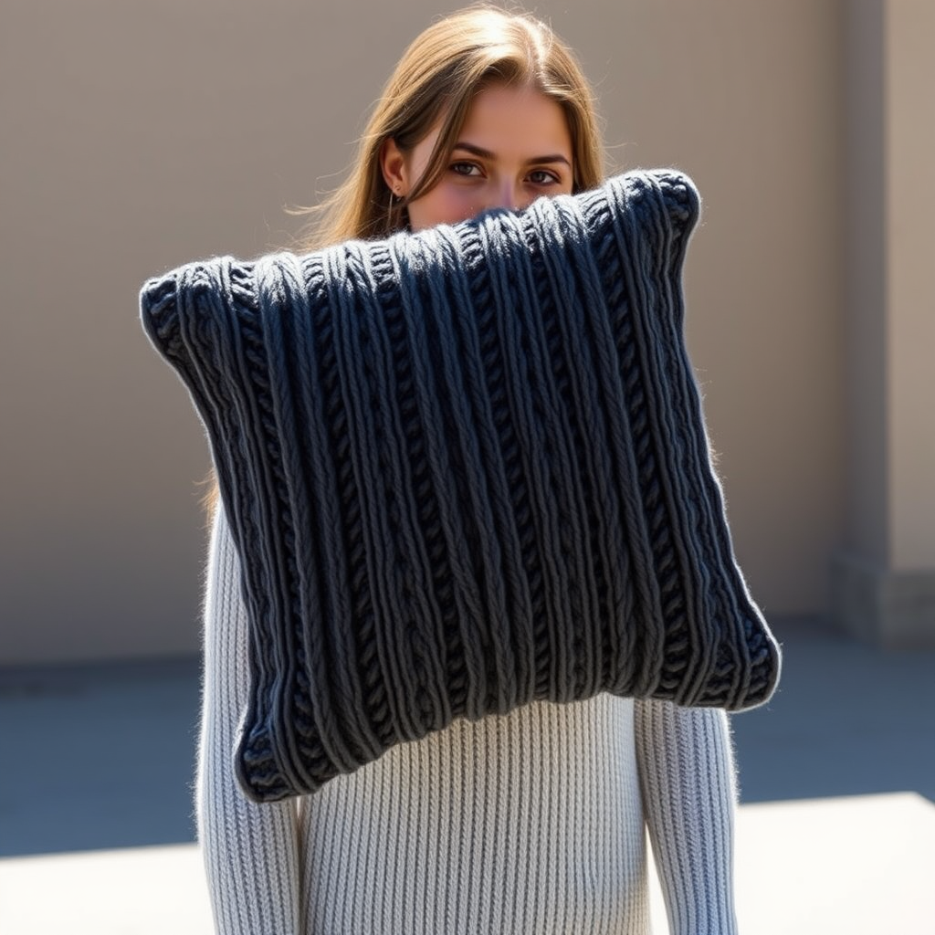 The Cozy Cable Knit Pillow Free Pattern