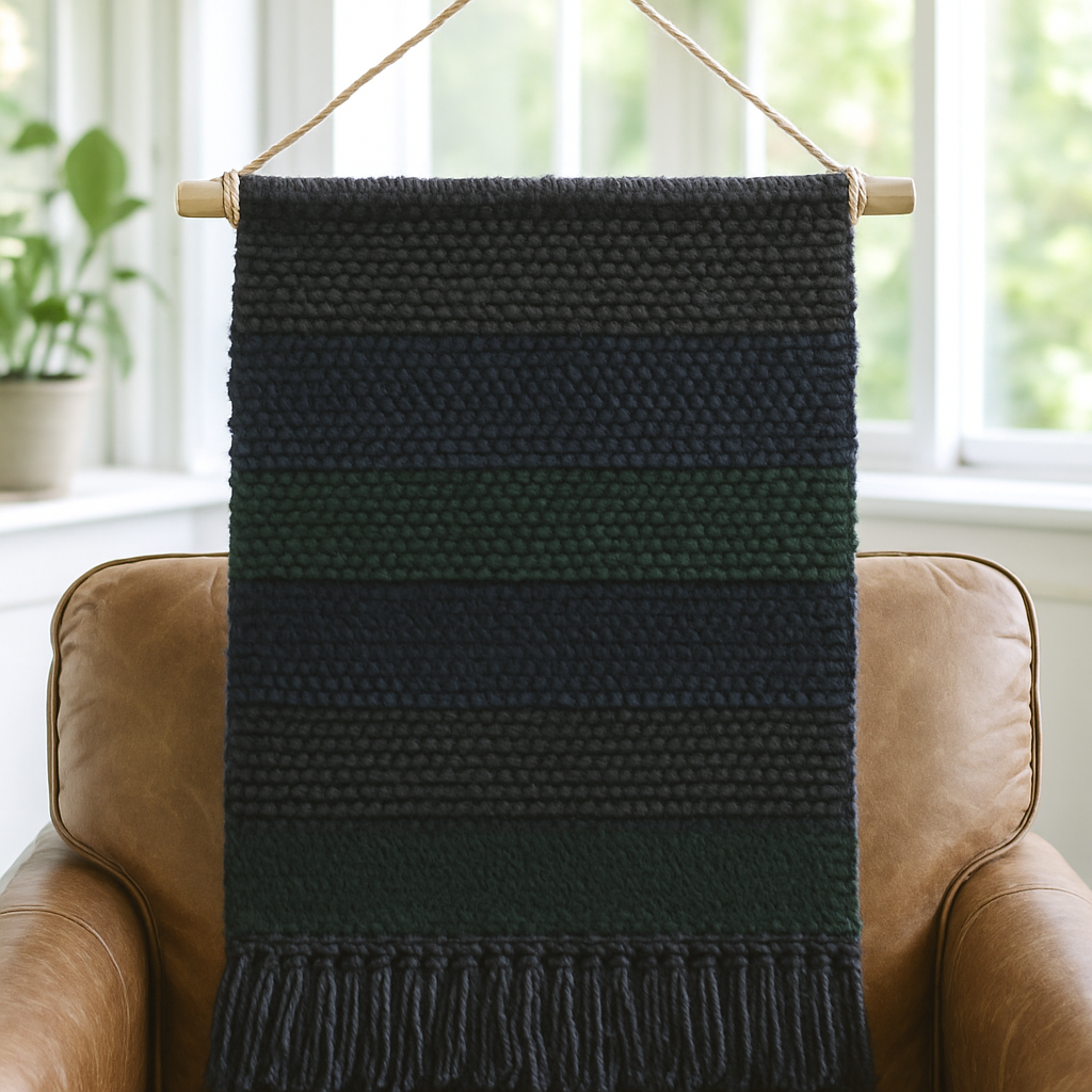 Free Pattern: Dark Academia Chunky Yarn Wall Hanging