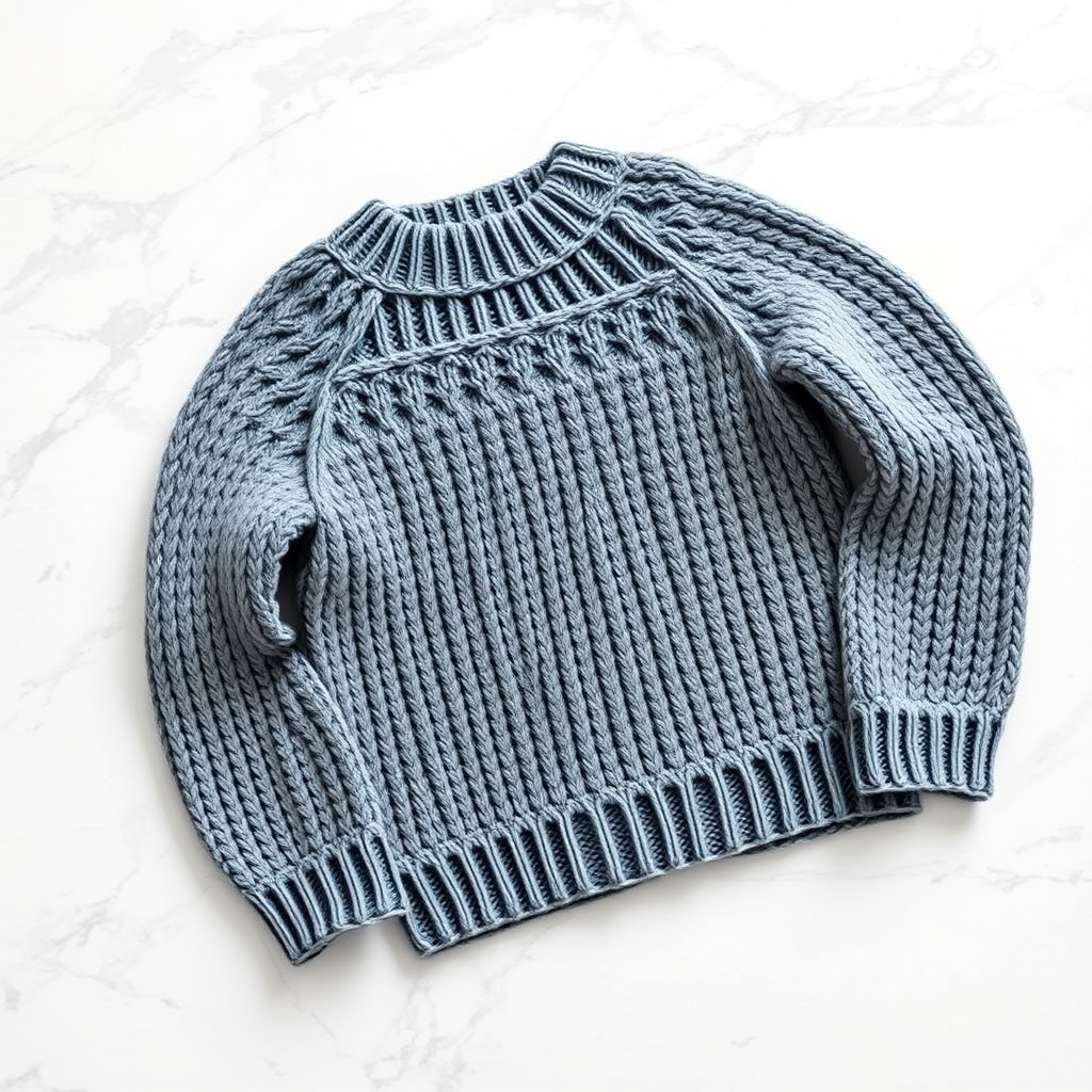Knitting Cozy Textured Ribbed Pullover Sweater Free Pattern