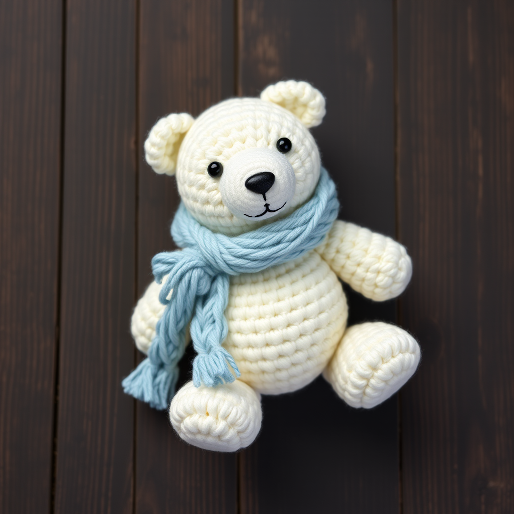 The Frosted Tundra Bear Free Pattern – A Crocheted Polar Bear with Snowdrift Texture