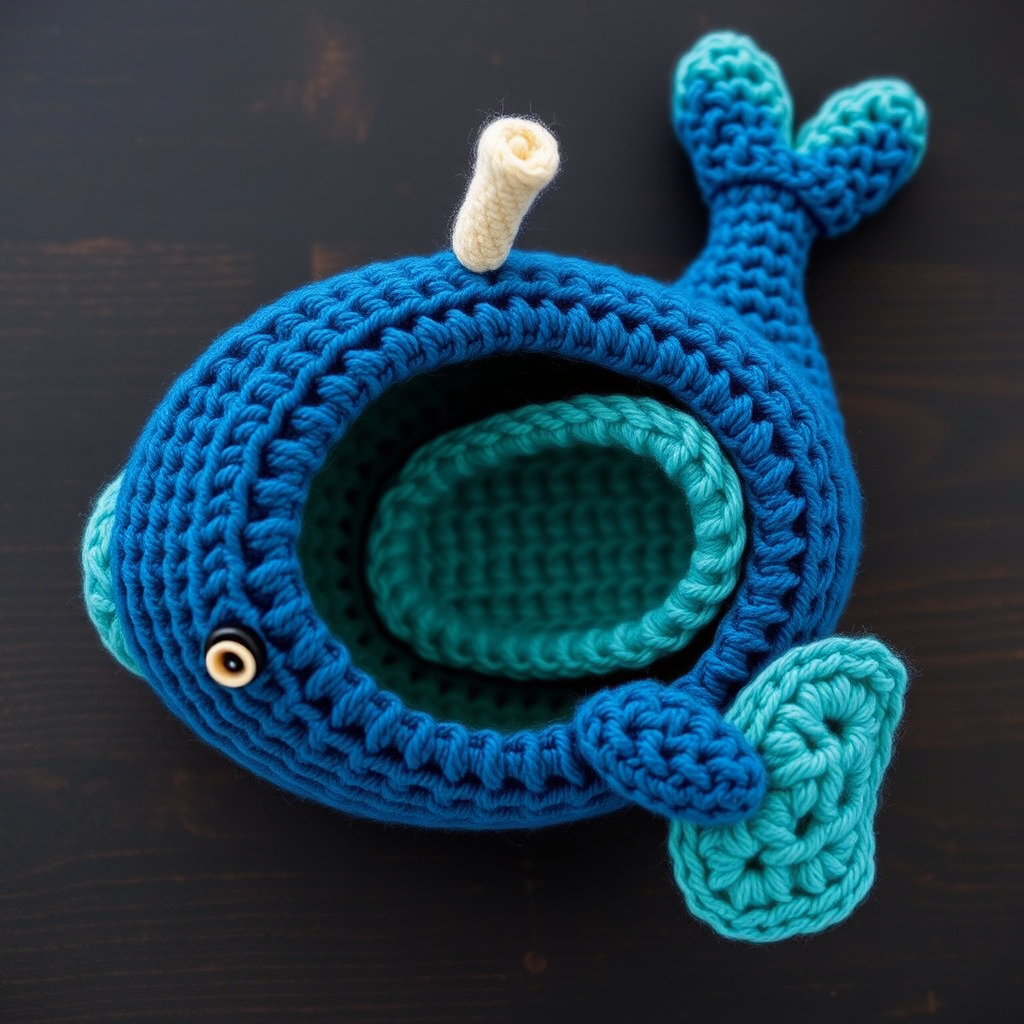 Driftwood the Whale Crochet Plush Free Pattern – A Textured Ocean Companion