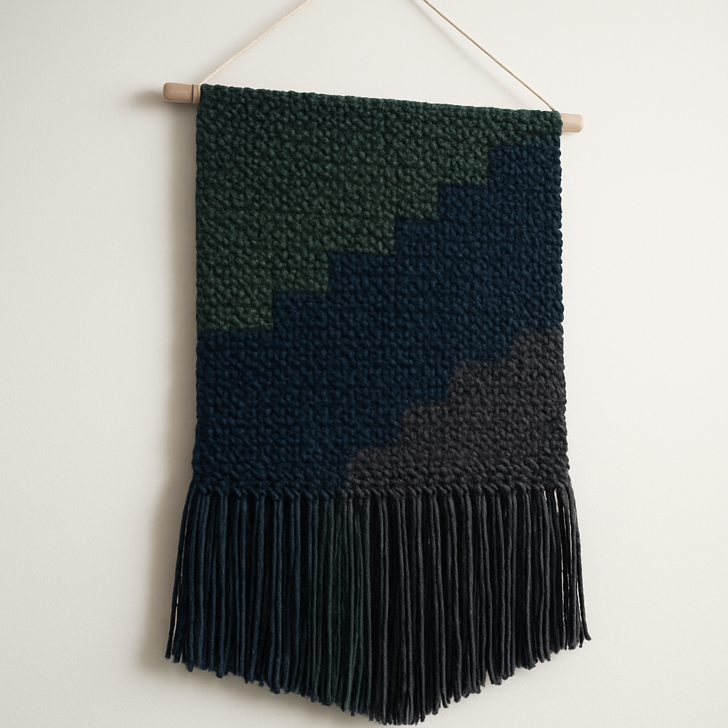 Moody Cottagecore Asymmetrical Wall Hanging - Free Pattern