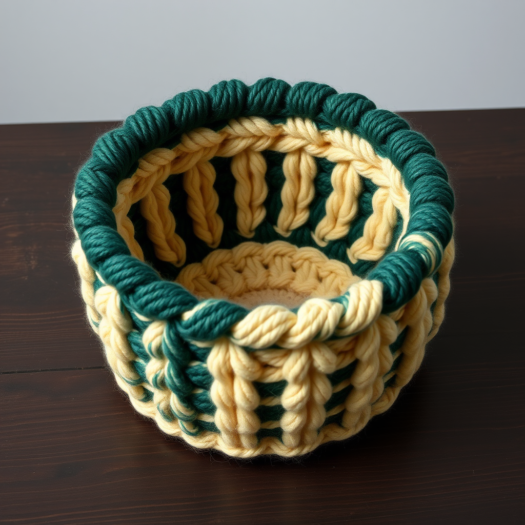 Whispering Pines Cozy Cable Catch-All Free Pattern
