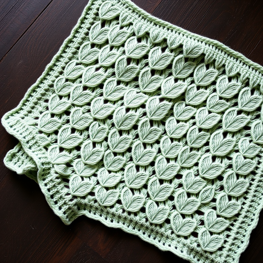 Heirloom Willow Lace Baby Blanket Free Pattern – Knit with Cascading Leaf Motifs