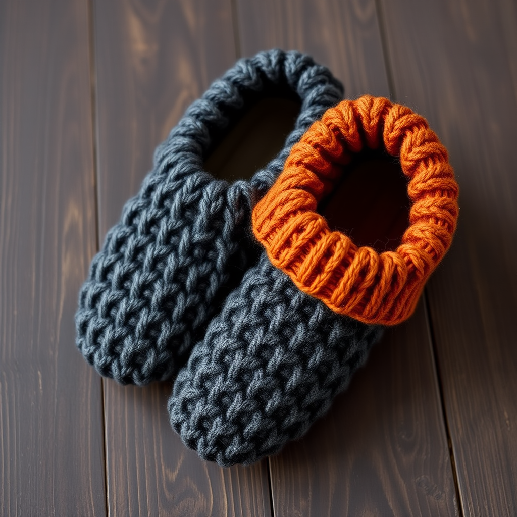 Ember & Ash Waffle Knit Slippers Free Pattern – Cozy Textured House Shoes
