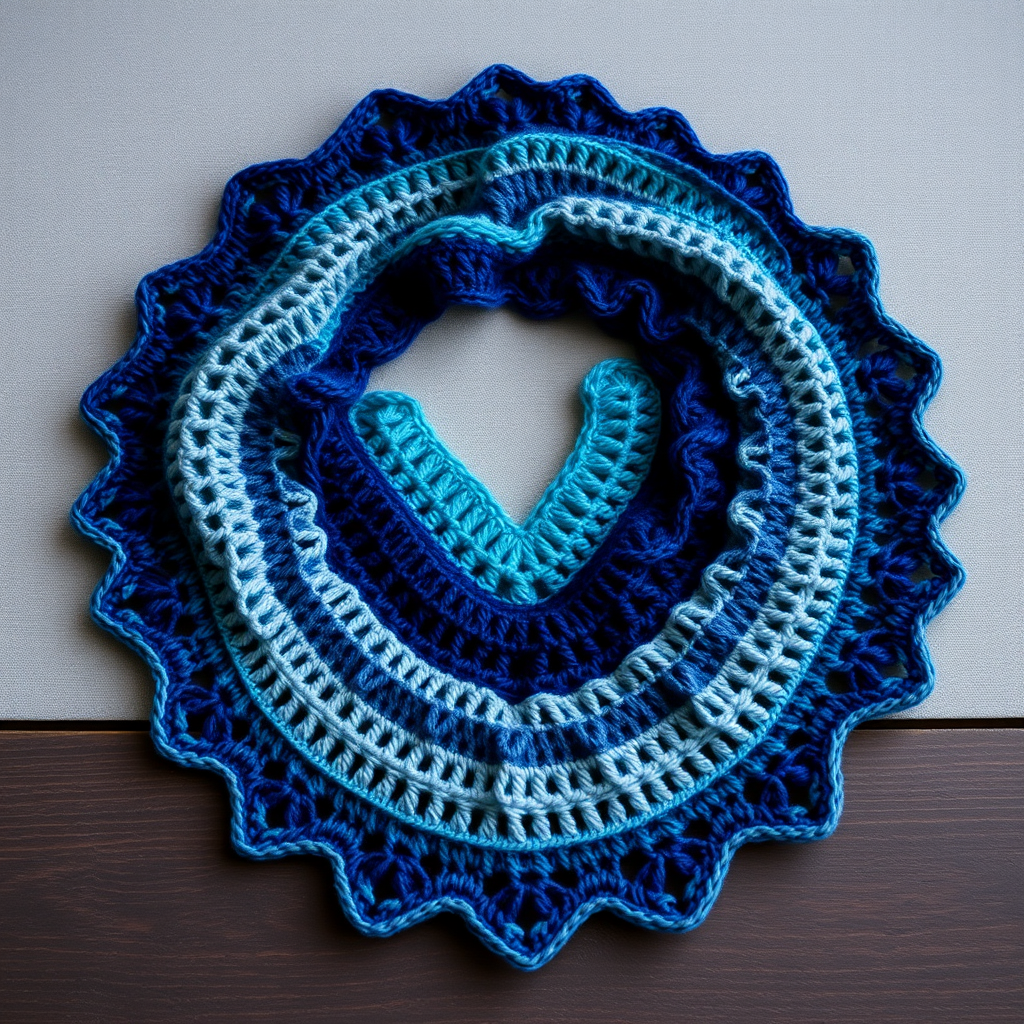 Aurora Borealis Lace Scarf Free Pattern