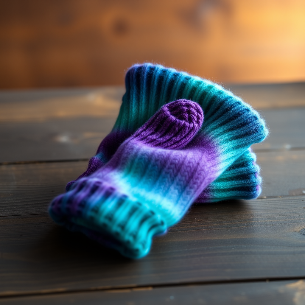 Free Pattern: The Cosmic Aurora Borealis Hand Warmers