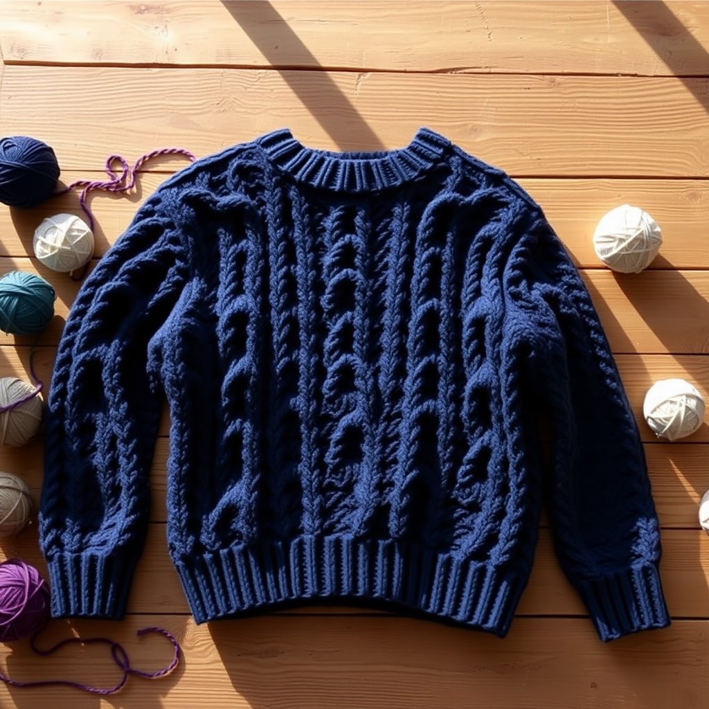 The Textured Waves Chunky Sweater Free Pattern