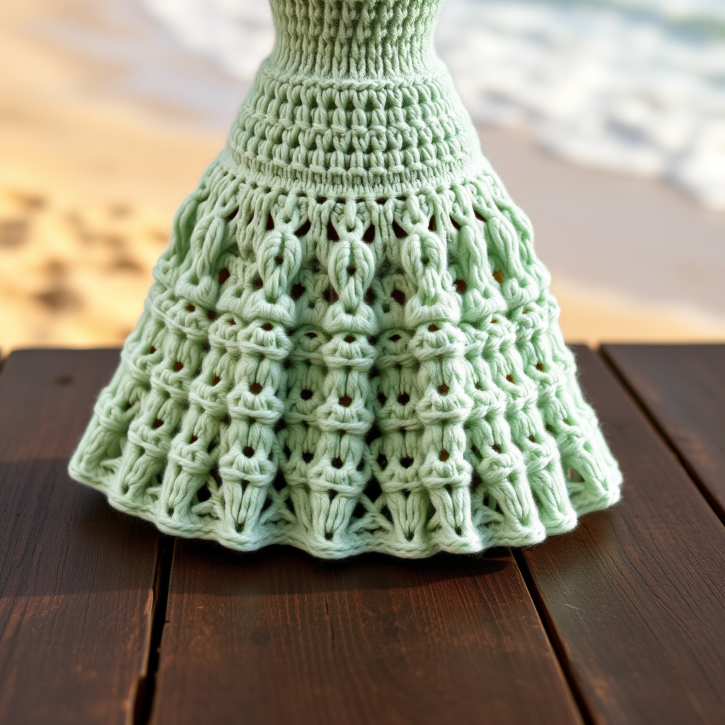 The Sea Foam Lace Shell Dress: A Free Knitting Pattern for a Breezy, Textured Summer Dress