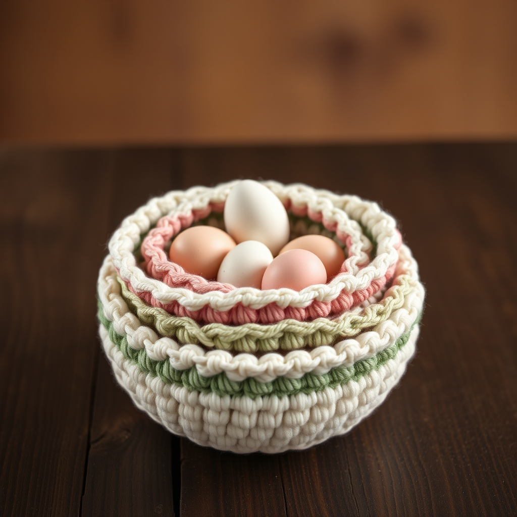 The Speckled Egg Nesting Bowl: A Free Crochet Pattern for a Textured, Heirloom-Quality Easter Centerpiece
