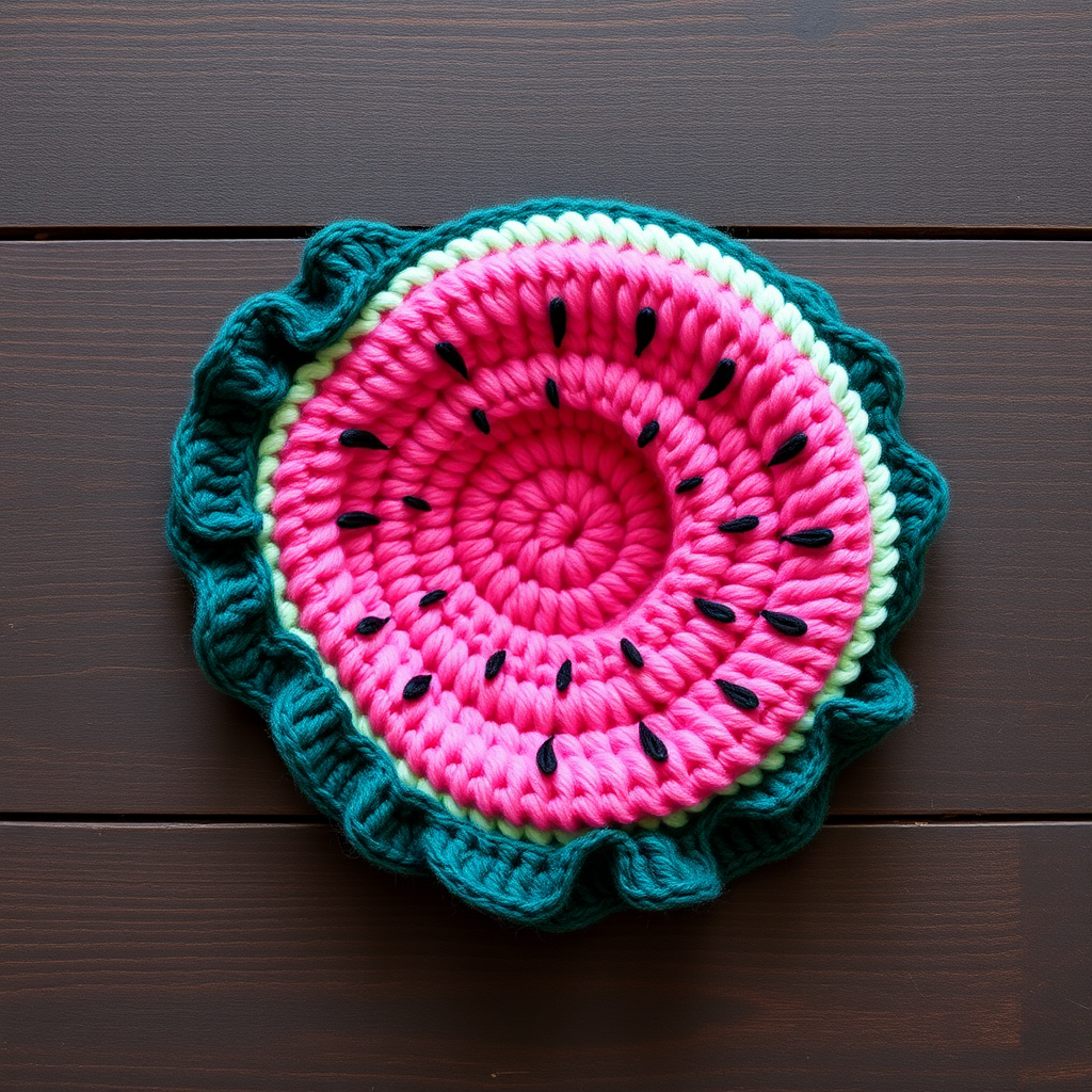 Sun-Kissed Watermelon Baby Hat Free Pattern – A Juicy Summer Crochet