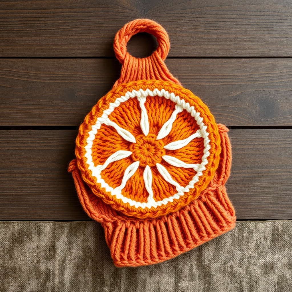 Sun-Kissed Citrus Towel Topper Free Pattern – Knit a Refreshing Summer Accent