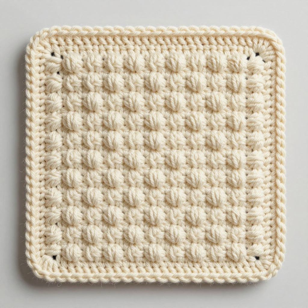 Free Pattern: The Honeycomb Pebble Stitch – A Textured Crochet Swatch for Cozy Sweaters