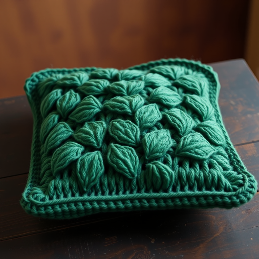 Forest Canopy Textured Pillow Free Pattern