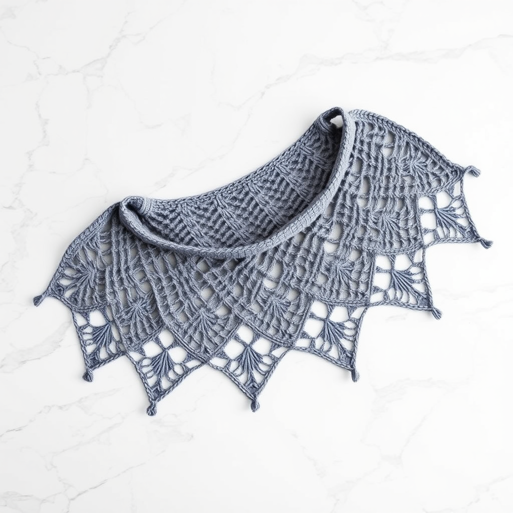 Crochet Elegant Lace Shawl Free Pattern
