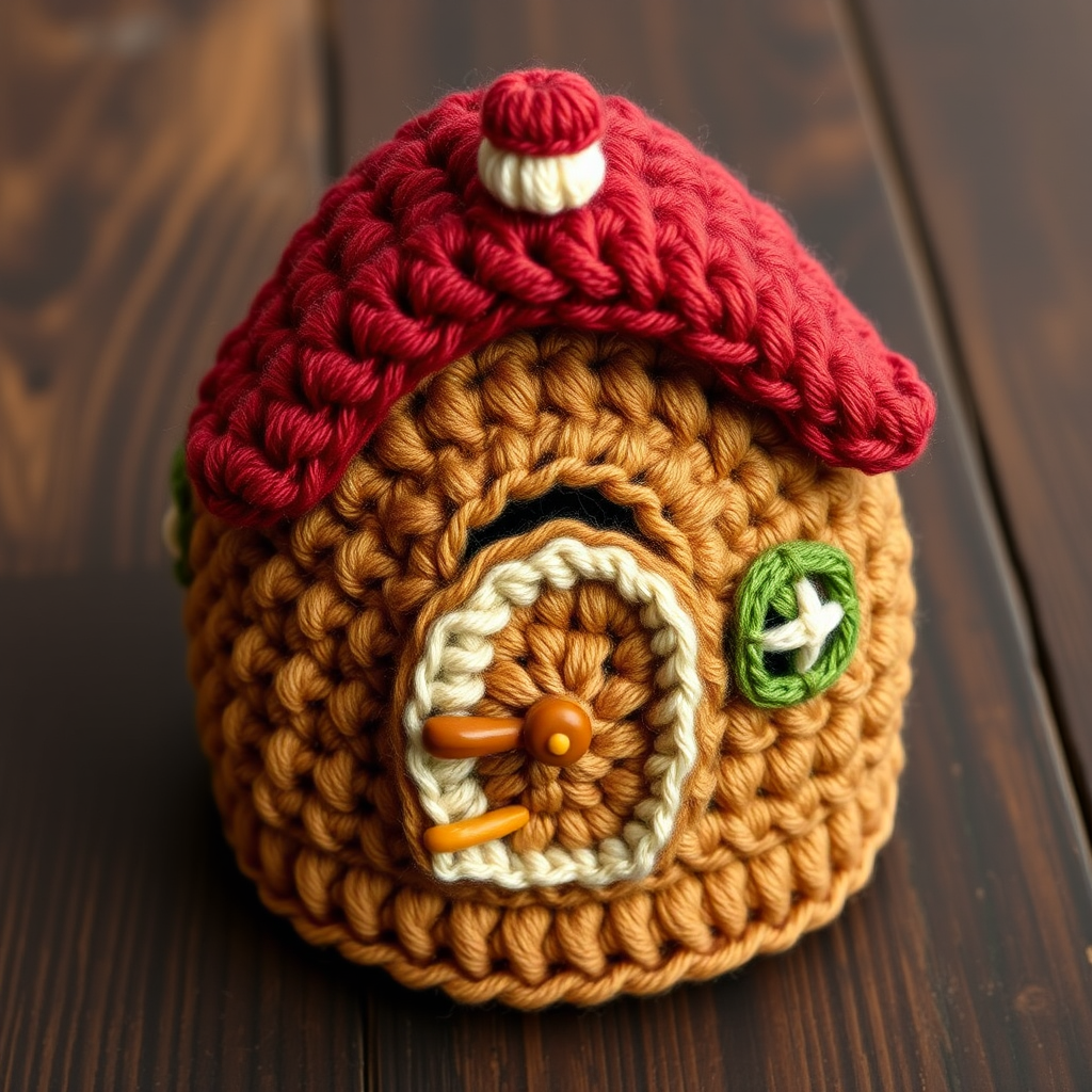 Whimsical Woodland Gnome Home Free Crochet Pattern – Enchanted Yarn Cottage