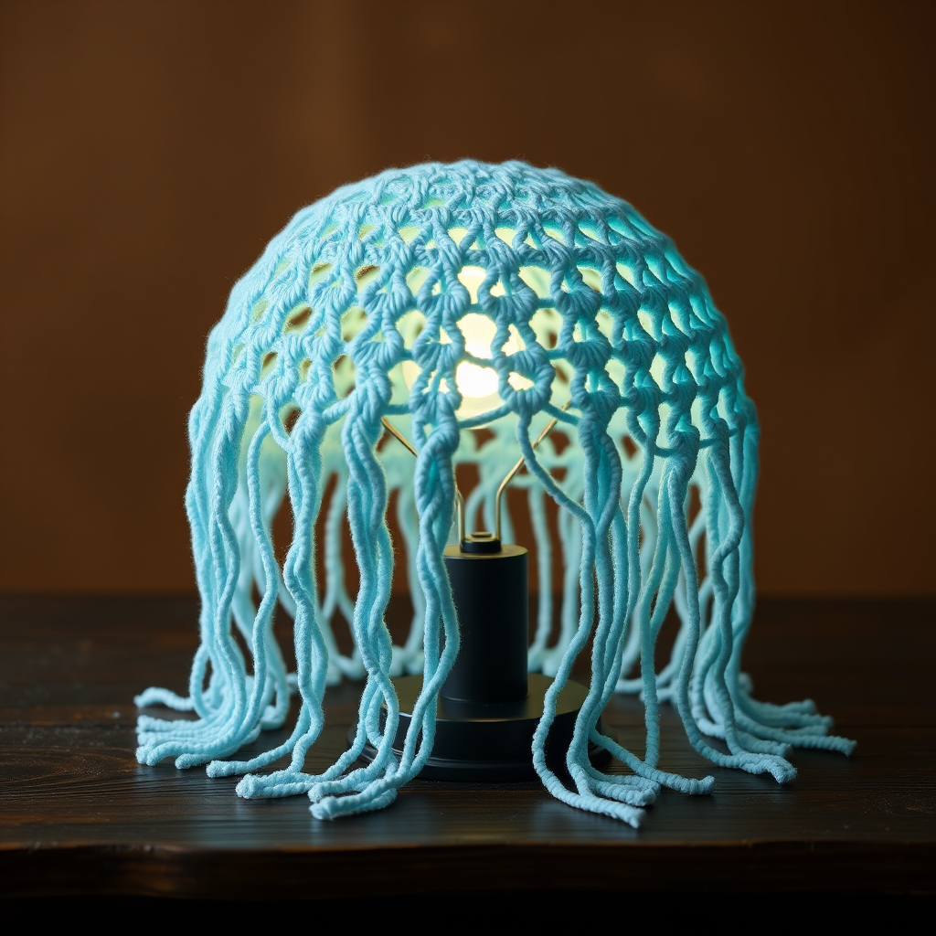 Free Pattern: Cosmic Jellyfish Luminescent Lampshade
