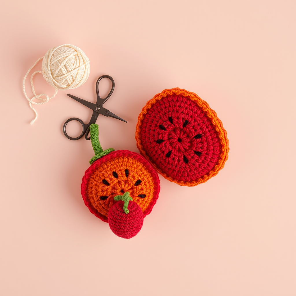 Crochet Vibrant Fruit Slice Free Pattern