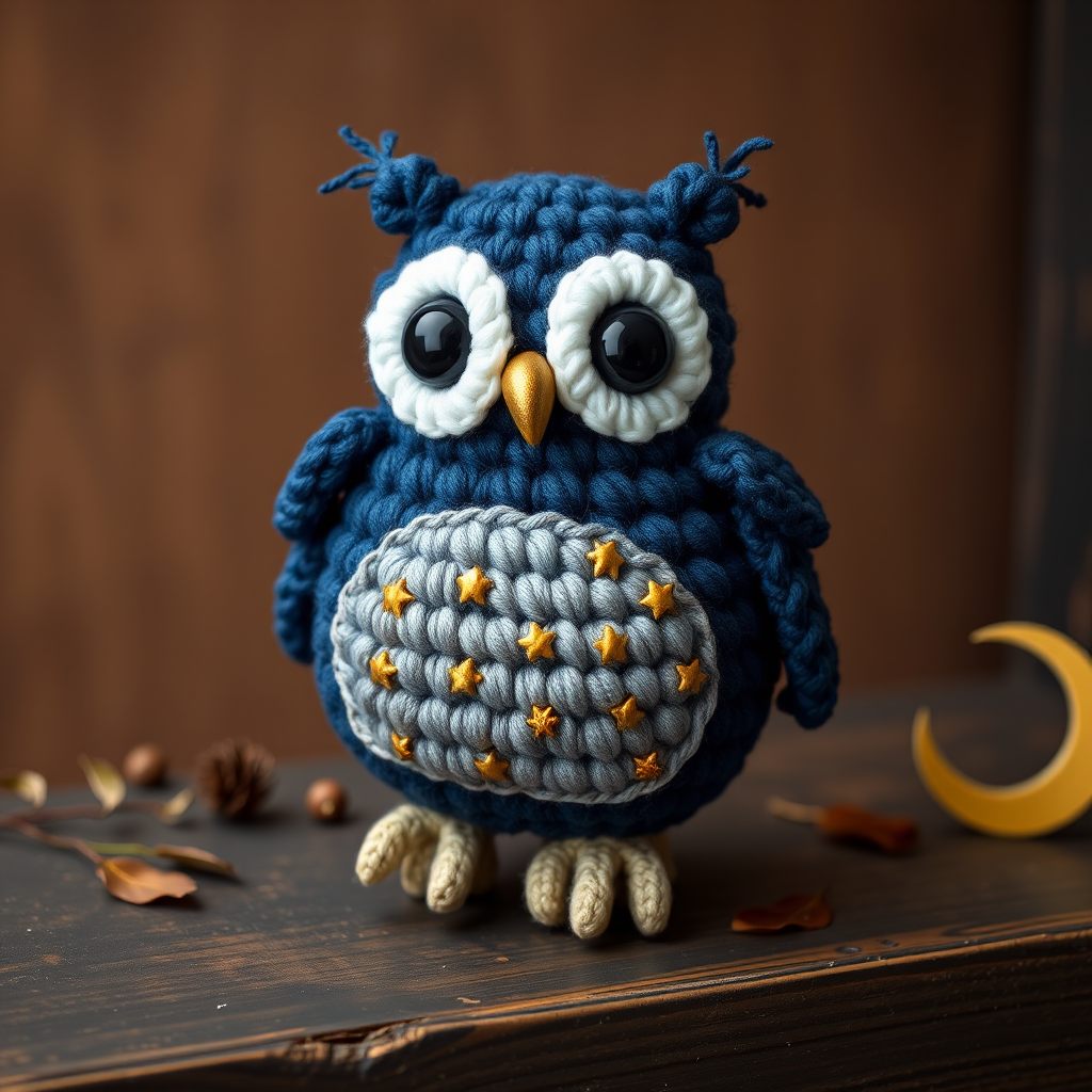 The Moonlit Grove Guardian Owl Free Pattern – Crochet a Celestial Woodland Charm